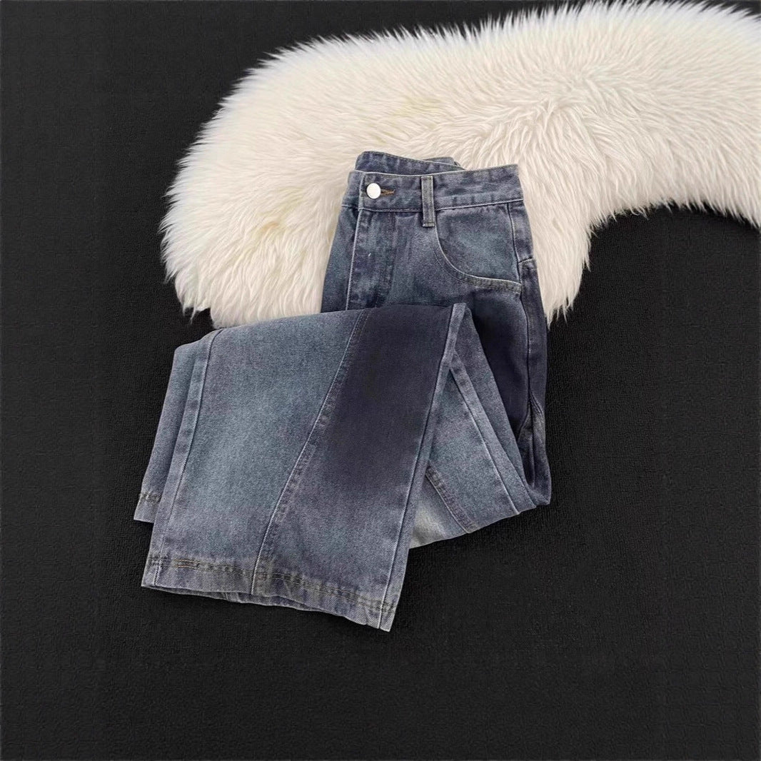 Women's Wide-Leg Destroyed Jeans Mune Fashion