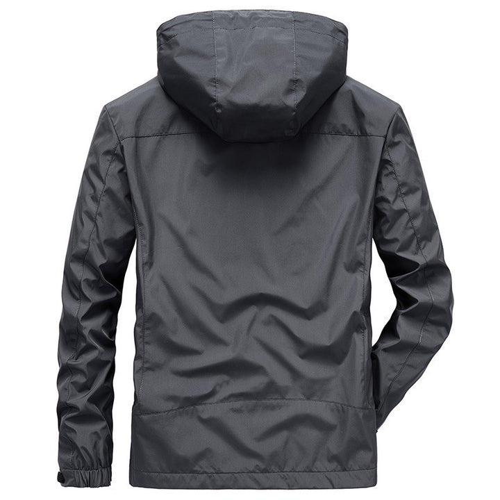 Men's Waterproof Softshell Jacket with Hood and Fleece Lining, Windproof and Breathable Mune Fashion