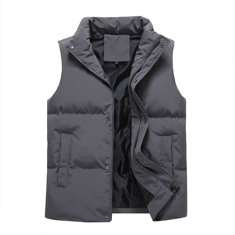 Men's quilted thermo vest with stand-up collar, windproof outer layer and zip pockets Mune Fashion