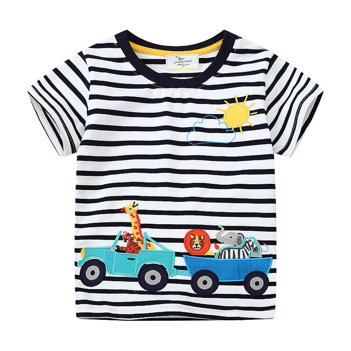 Boys T-shirt with creative safari motif Mune Fashion