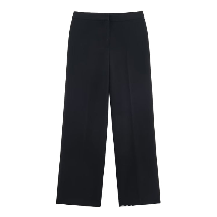 Women High-Waisted Palazzo Pants with Wide Leg and Smooth Waistband Mune Fashion