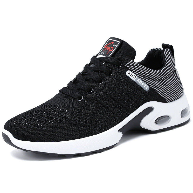 Men's breathable lightweight knitted sneakers with air cushion and non-slip outsole Mune Fashion