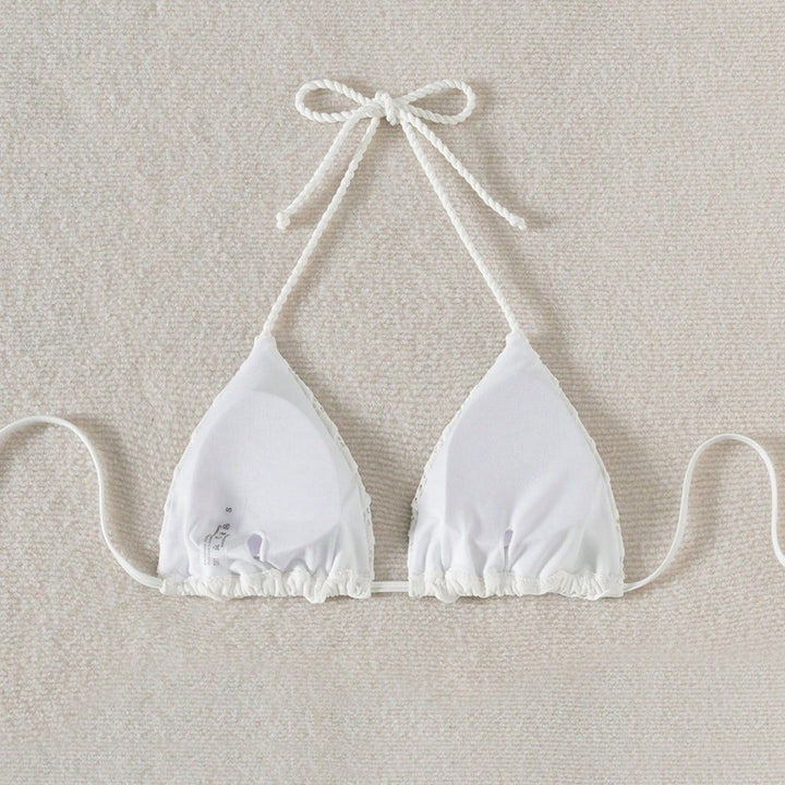 Women Triangle Bikini with playful ruffle details Mune Fashion