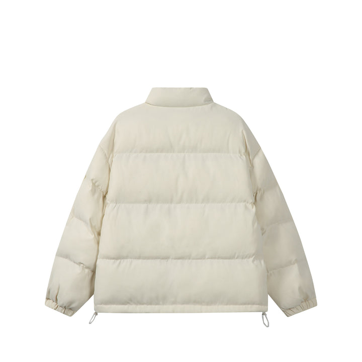 Women's Padded Boxy Quilted Jacket with High Stand-Up Collar Mune Fashion