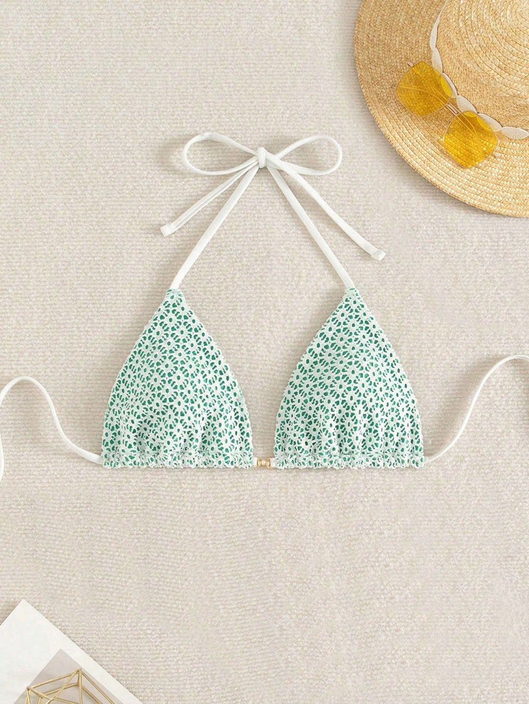 Women's bikini bottom with side ties and floral pattern Mune Fashion