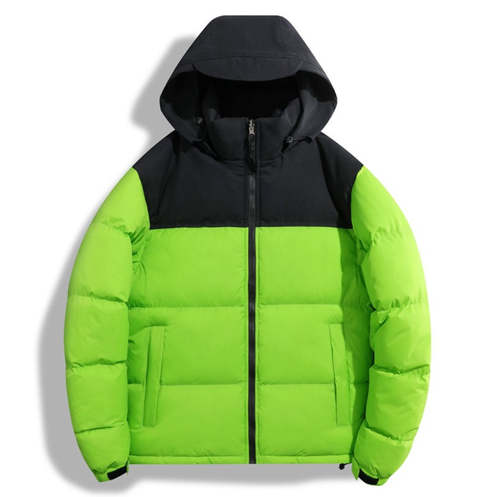 Women's transitional jacket with hood and contrasting design Mune Fashion