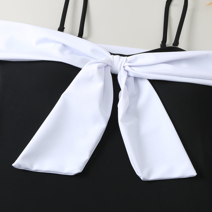 Women's one-piece swimsuit with elegant wrap design and high leg cut Mune Fashion