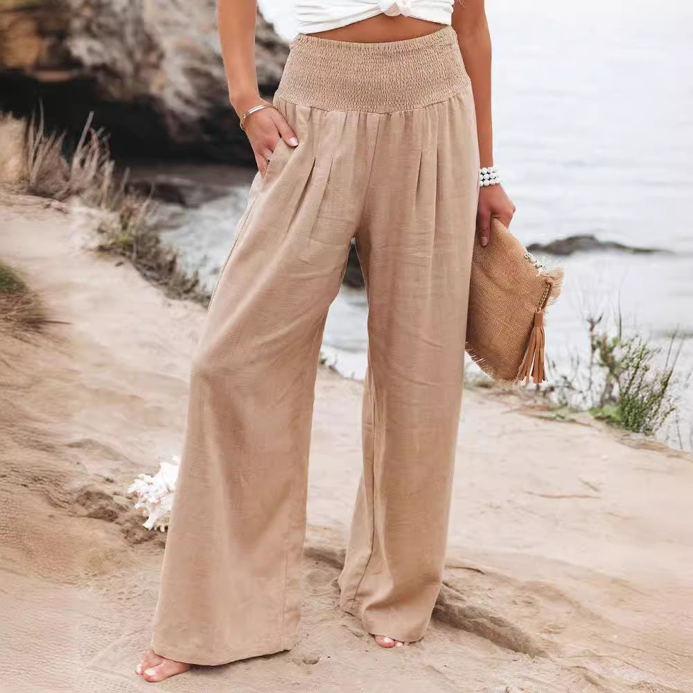 Women's Loose Linen Trousers Mune