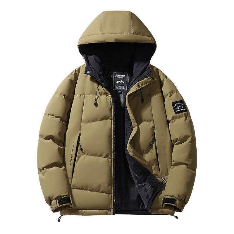 Men's hooded padded jacket with thermal lining and adjustable hem Mune Fashion