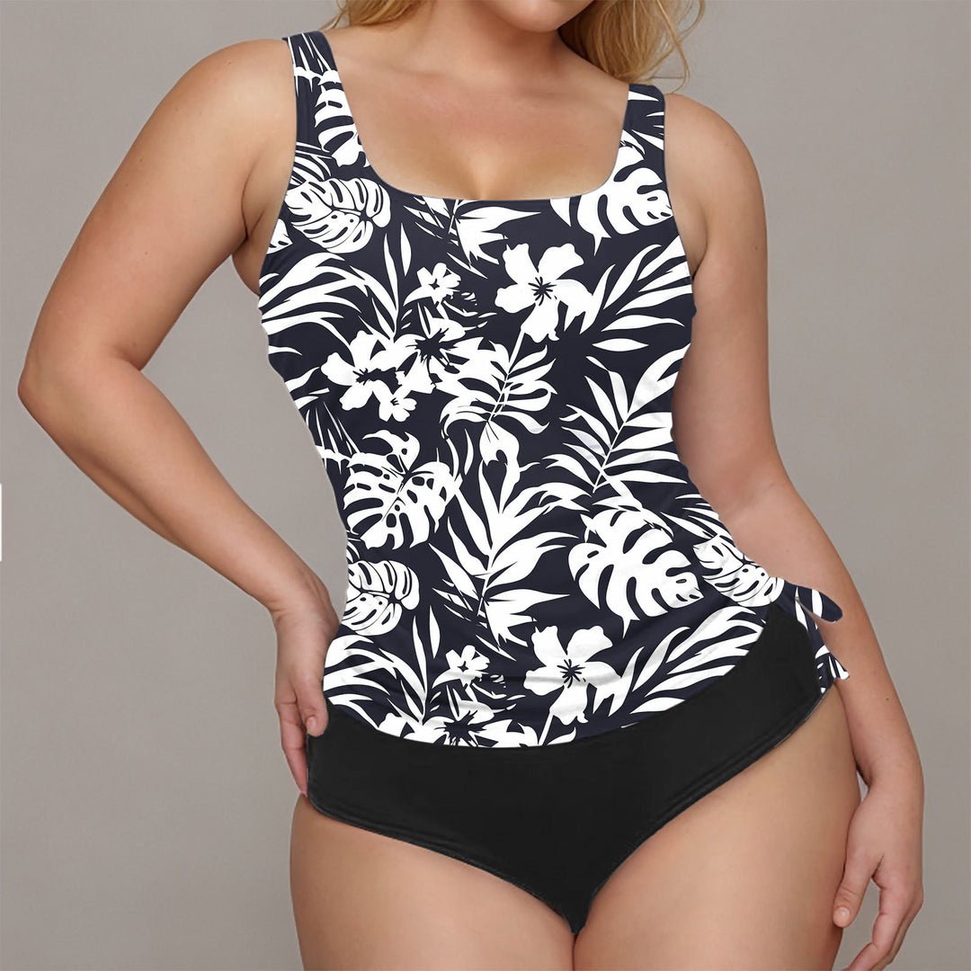 Women’s Sporty Swimsuit with Floral Design Mune Fashion