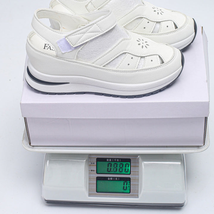 Damen Keilsandalen mit verstellbarem Klettverschluss und orthopädischer Komfortsohle Mune Fashion