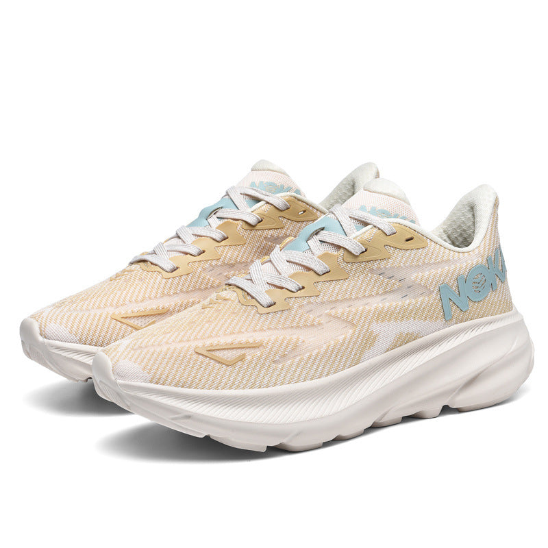 Unisex cushioned street running shoes with maximum EVA midsole and breathable knit upper Mune Fashion