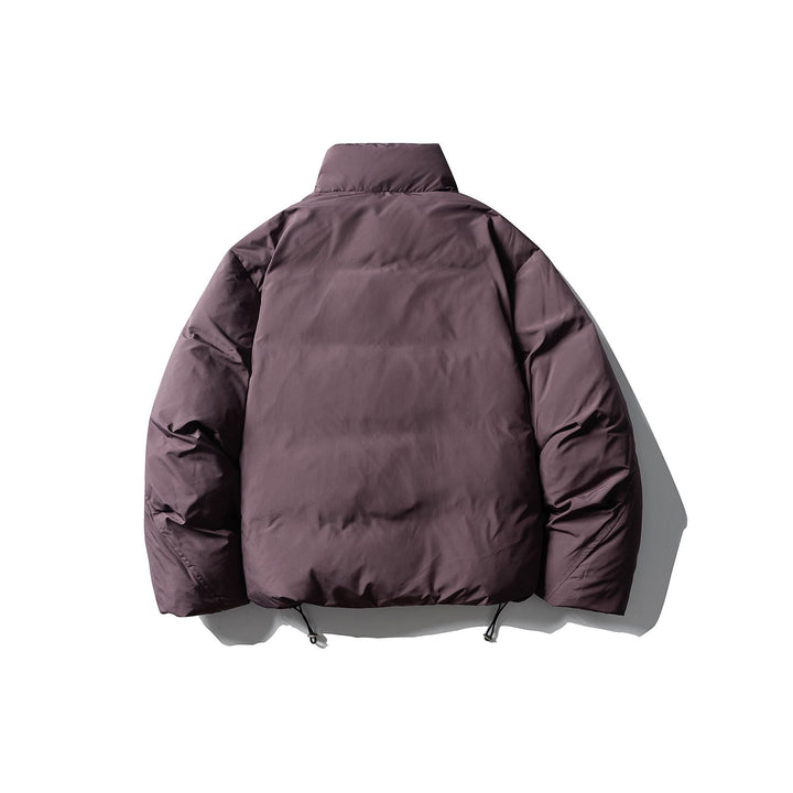 Men's Short Boxy Insulation Jacket with High Standing Collar and Large Flap Pockets Mune Fashion