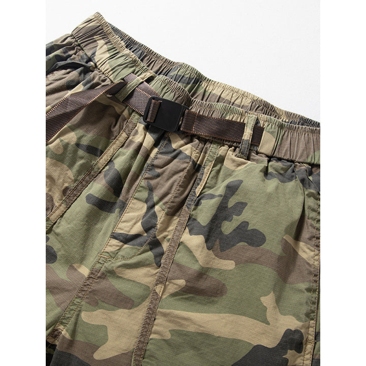 Men's Camouflage Cargo Pants with Elastic Waistband Mune Fashion