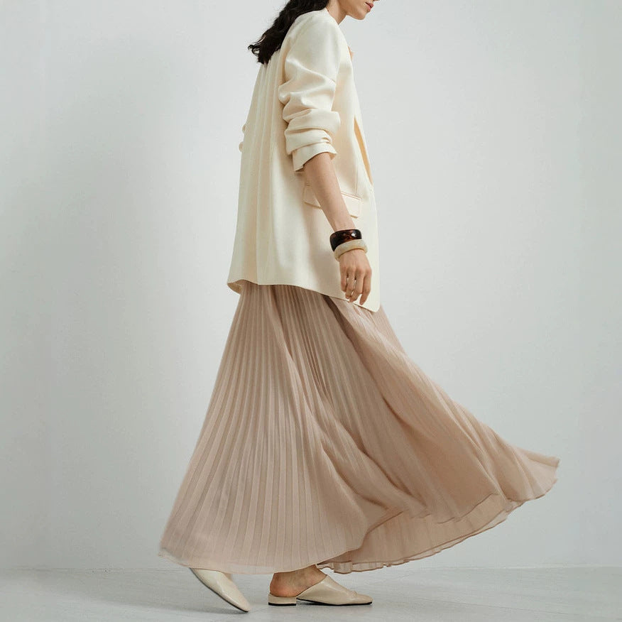 Women's Pleated Maxi Skirt Mune Fashion
