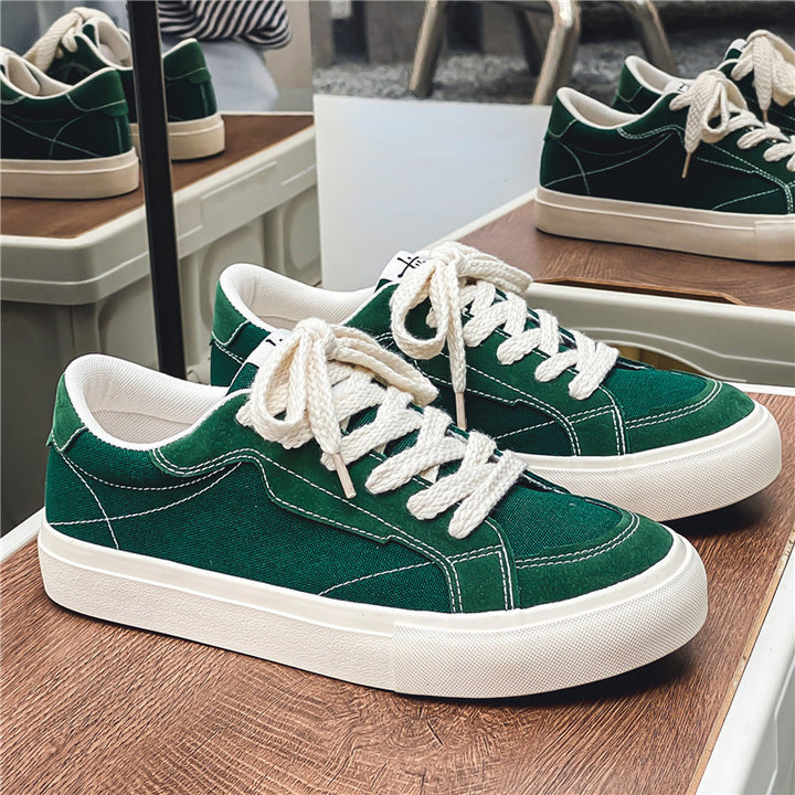 Unisex Low-Top Canvas Sneaker with reinforced seams, padded comfort collar, and vulcanized rubber sole Mune Fashion