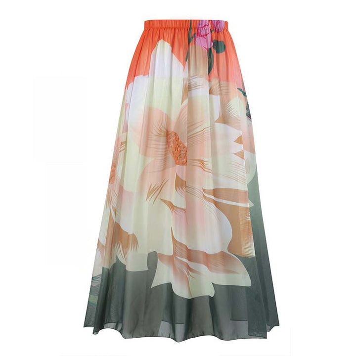 Damen Maxirock mit floralem Design Echo Archiv