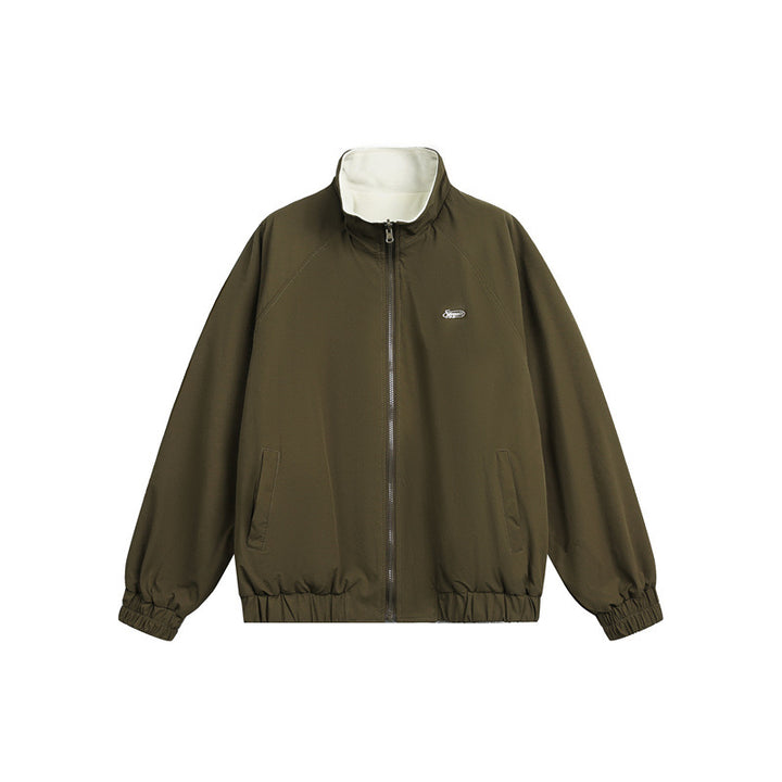 Unisex Lightweight Fleece Outdoor Jacket with Zipper Chest Pocket and Elastic Hem Mune Fashion