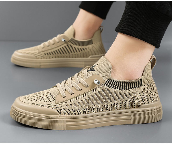 Men's knitted sock sneakers with elastic shaft and cushioned rubber sole Mune Fashion