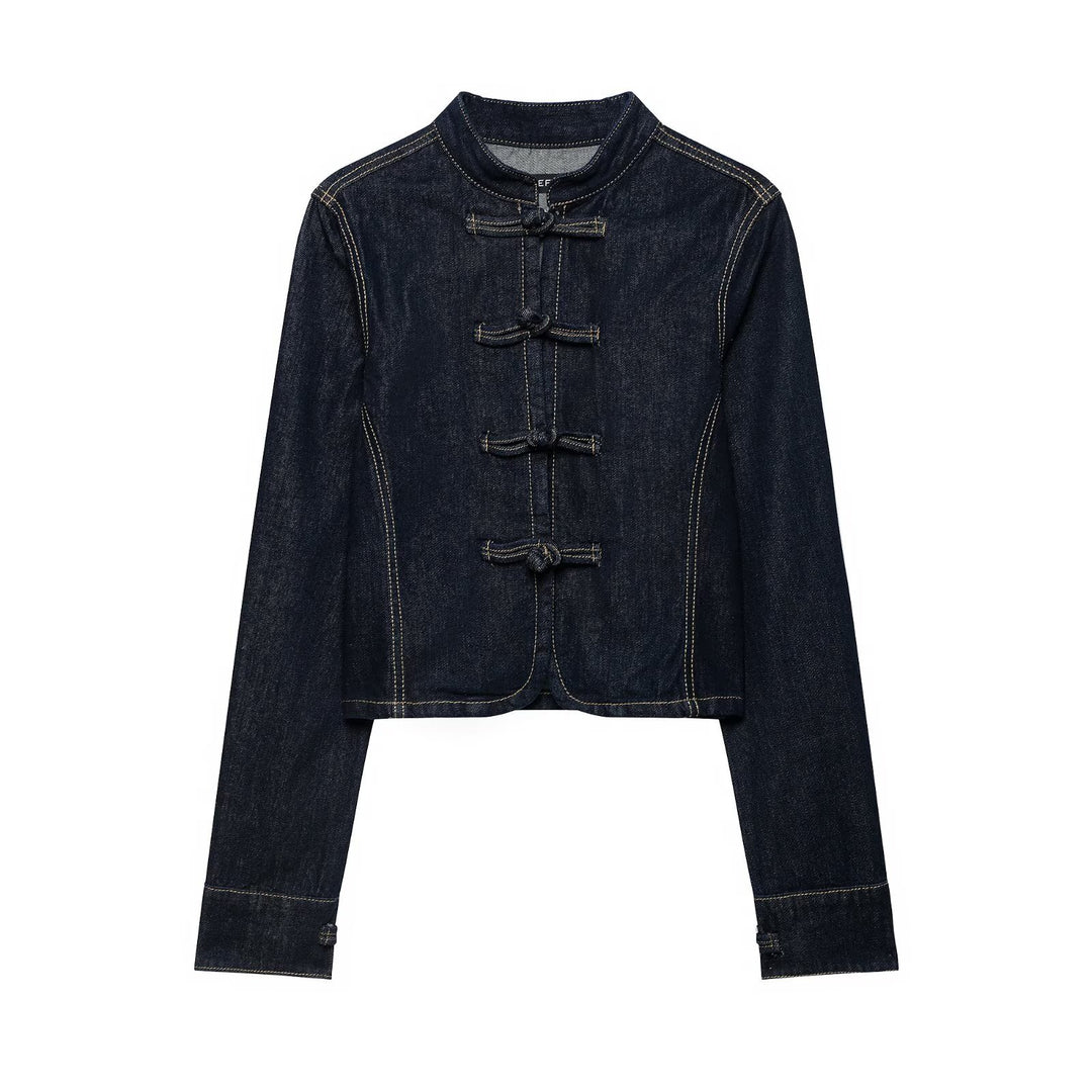 Women's Wide-Cut High-Waist Jeans made of Raw Denim with Cuffed Hem Mune Fashion