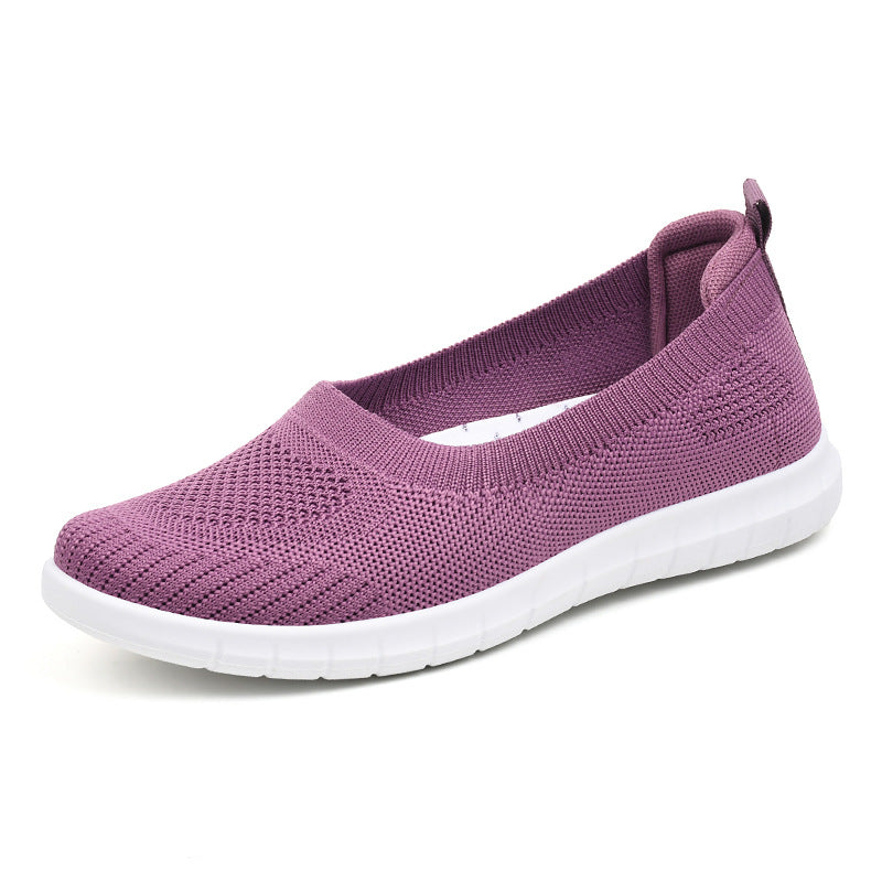 Women Comfortable Slip-On Sneakers made of Breathable Material Mune Fashion