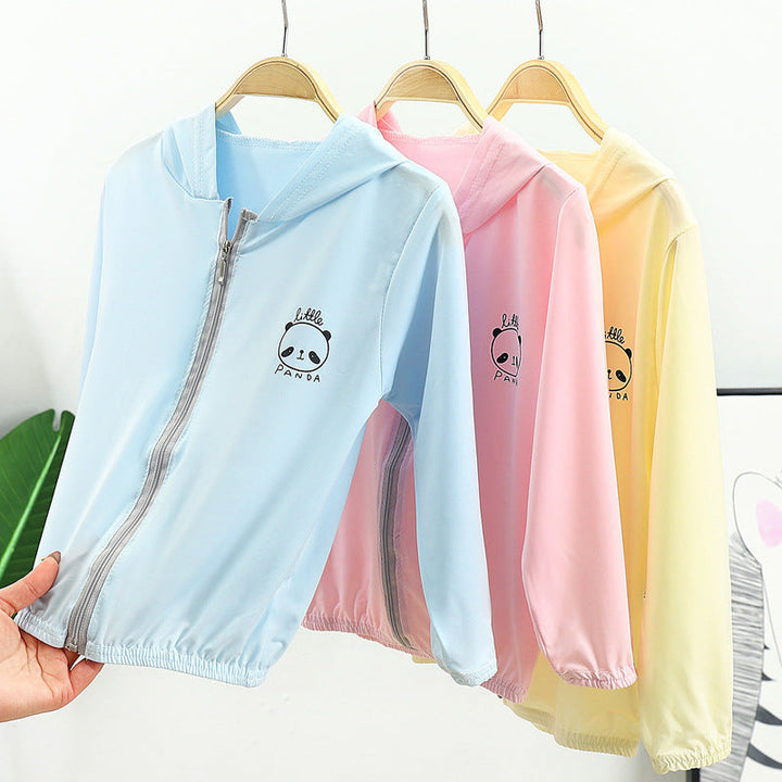 Unisex nan lightweight hooded jacket with full zip and cute panda print Mune Fashion