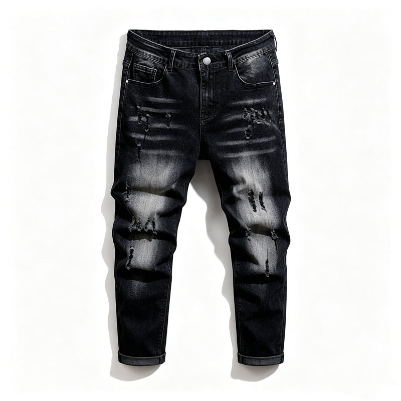 Men's Fashion Ripped Jeans Mune