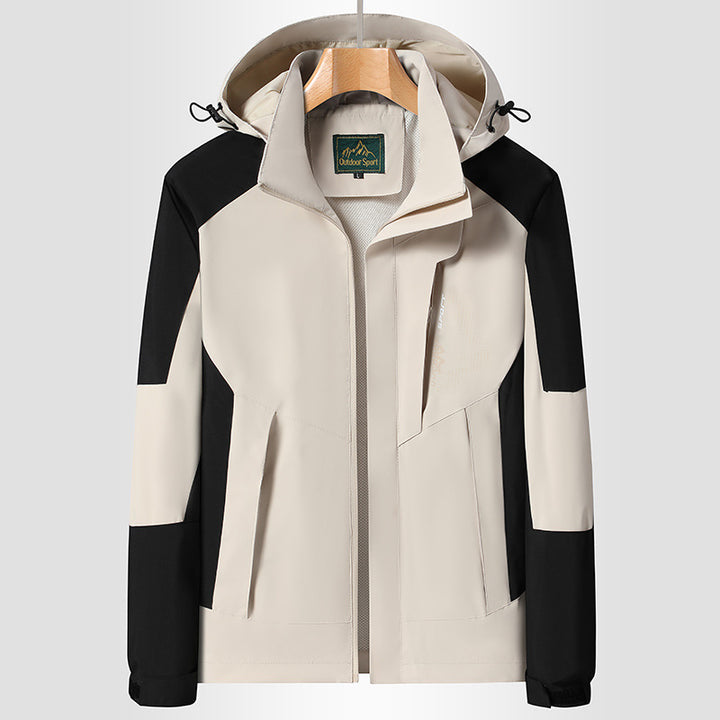 Women's Hooded Softshell Jacket wind and water repellent breathable Mune Fashion