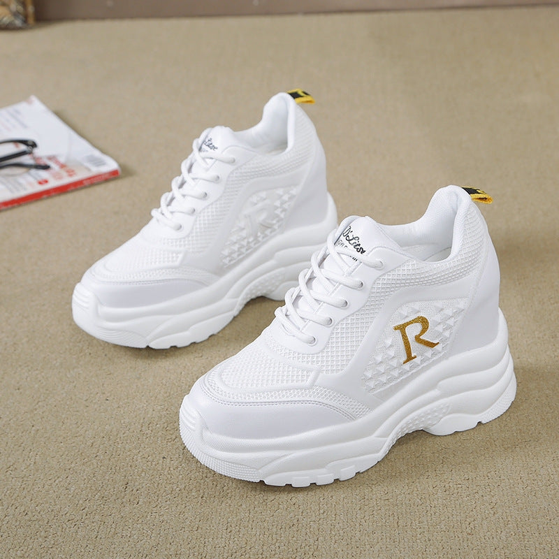 Women Chunky Sneakers with breathable mesh surface and lightweight comfort Mune Fashion