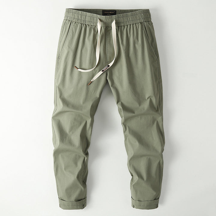 Men's Elastic Chino Jogger with Tailored Tapered Cut and Patch Back Pocket Mune Fashion