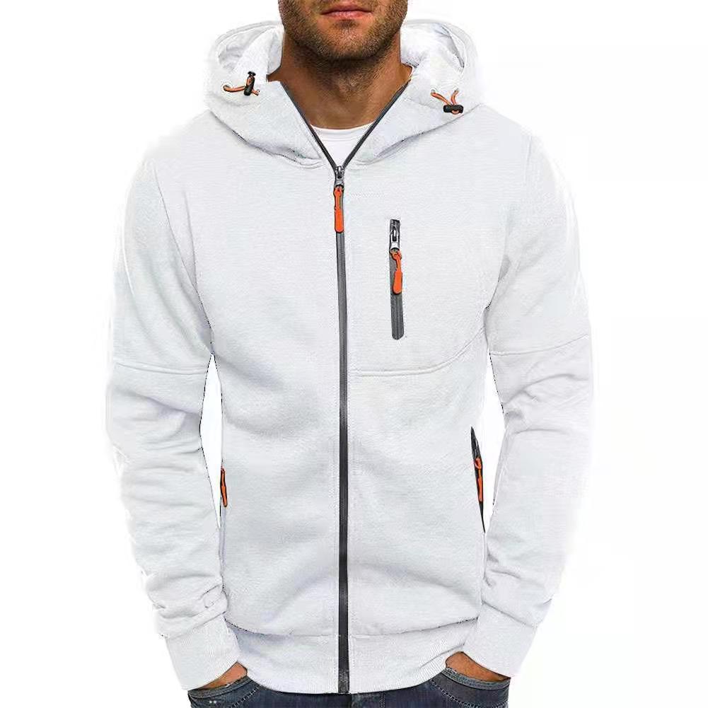 Men's functional hoodie jacket with full zipper, chest and side pockets, and drawstring Mune Fashion