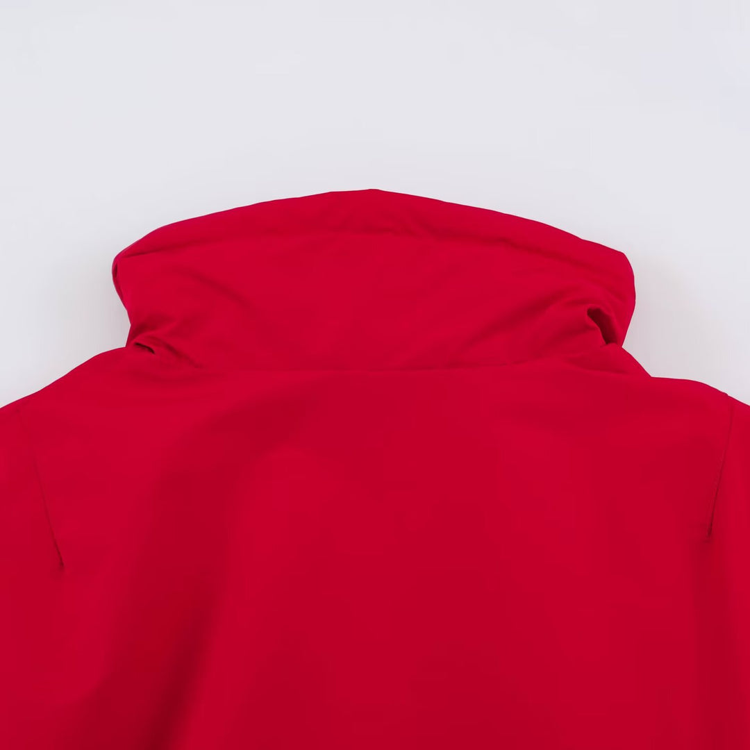 Women's Cropped Oversize Windbreaker with high funnel collar, drawstring and gathered elastic waistband Mune Fashion