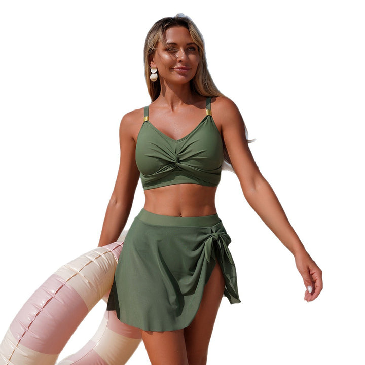 Ladies Swim Bikini with Wrap Skirt Mune Fashion