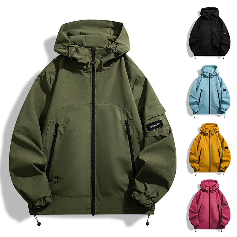Men's Modern All-Weather Hoodie with Wind and Water-Repellent Membrane Mune Fashion
