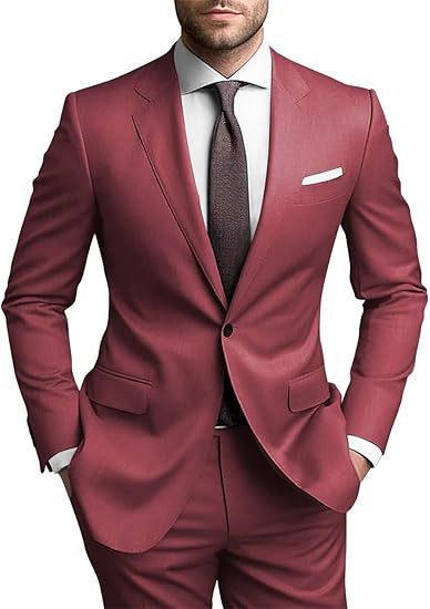 Men's tailored single-button suit set with slim silhouette and stretch comfort Mune Fashion