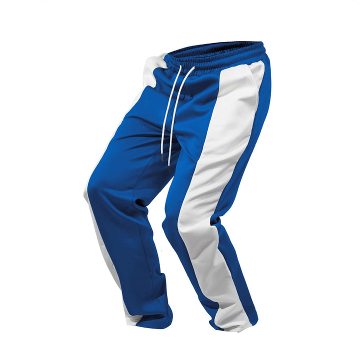 Men's straight-cut training pants with contrast side inserts, elastic drawstring waistband, and side pockets Mune Fashion