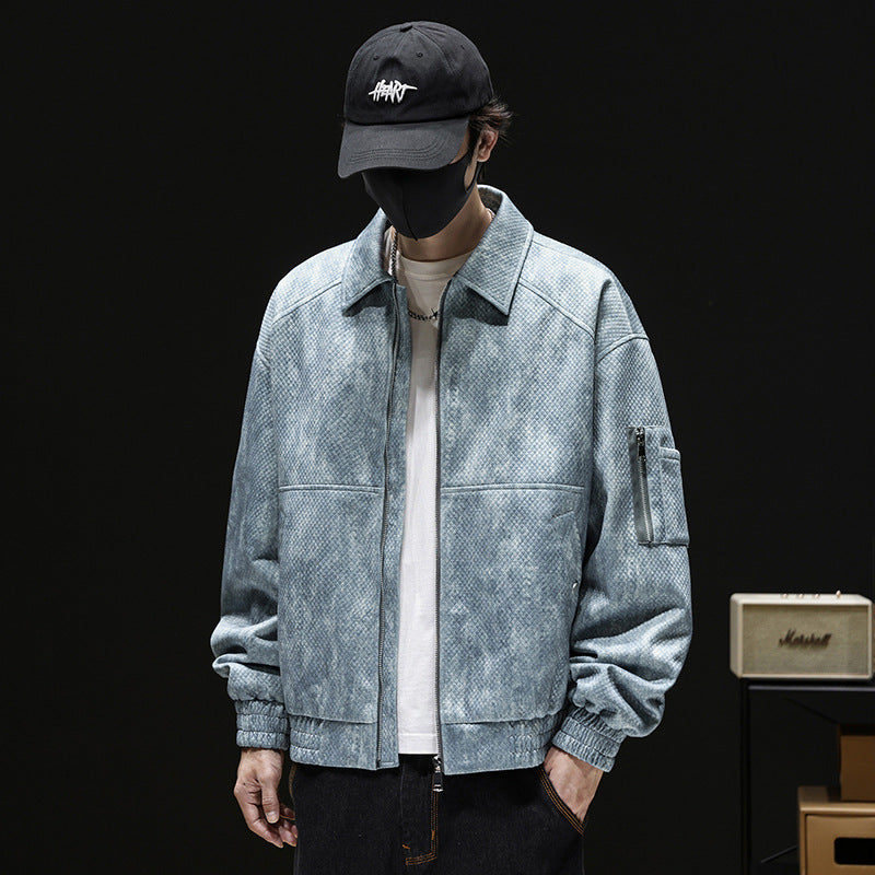 Men's Trendy Bomber Jacket with Innovative Pockets