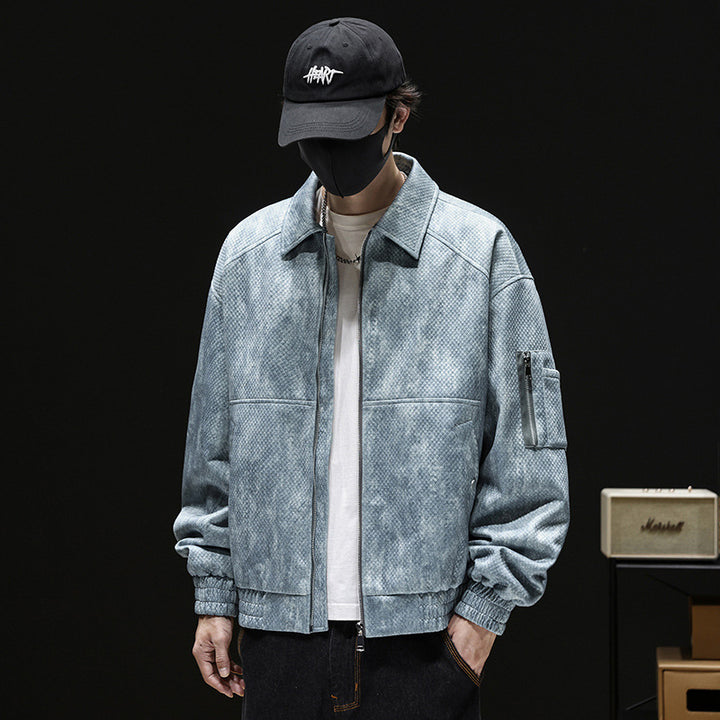Men's Trendy Bomber Jacket with Innovative Pockets