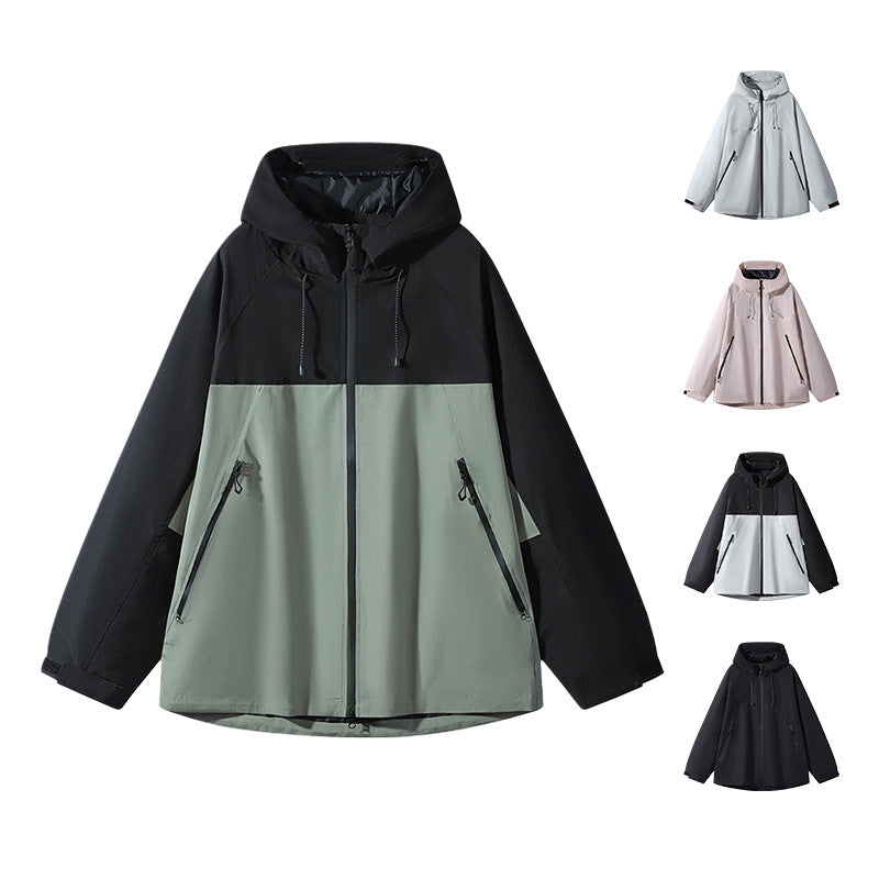 Unisex Water-repellent two-tone softshell jacket with hood Mune Fashion