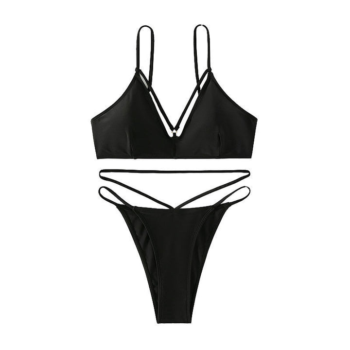 Women Triangle Bikini with sophisticated strap design Mune Fashion