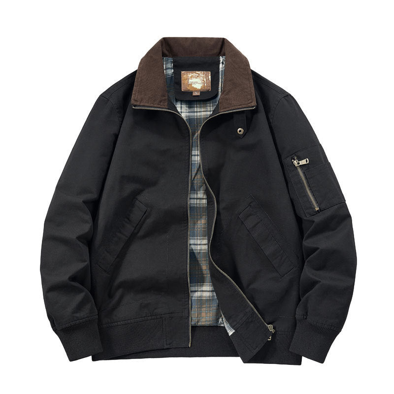 Men's Cord Collar Field Jacket Mune Fashion