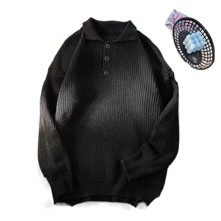Ladies Cozy Knit Sweater with Button Placket Mune Fashion