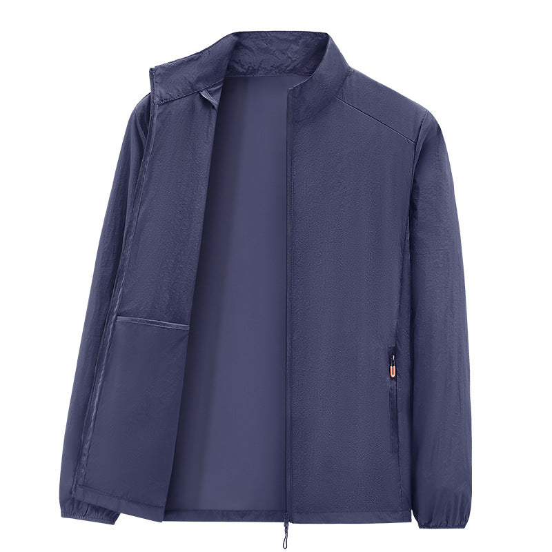 Men's ultralight packable windbreaker with inner pocket, stand-up collar & zippered pockets Mune Fashion