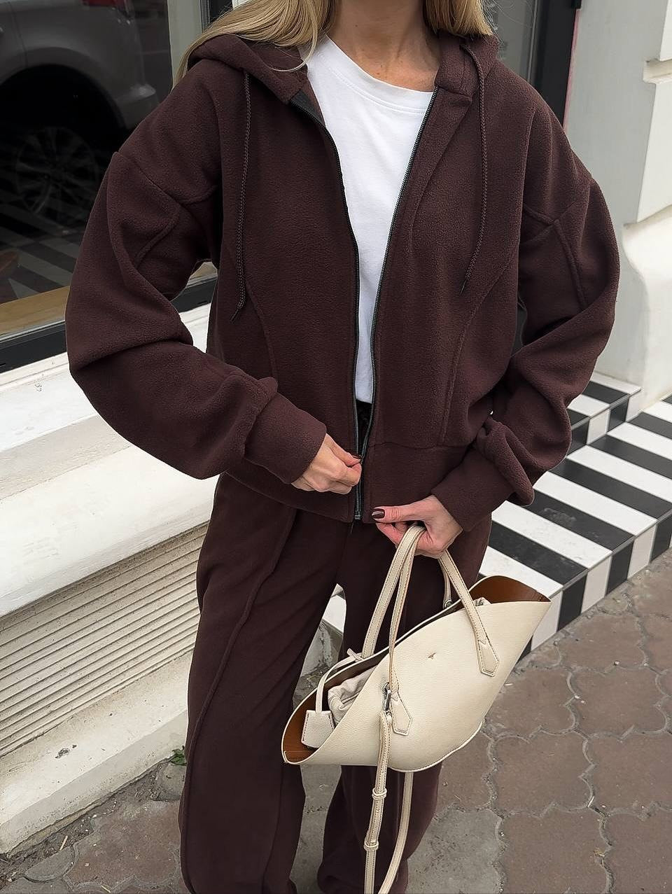 Women's Comfortable Fleece Hoodie and Couch Pants Mune Fashion