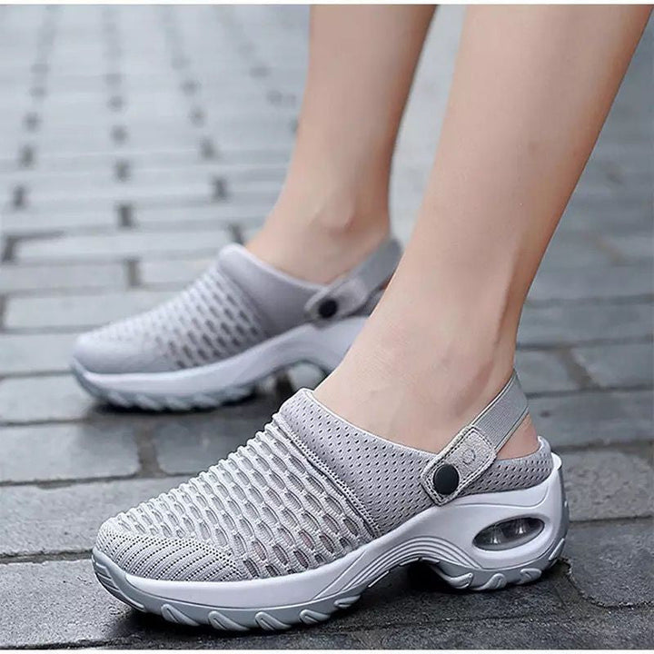 Ladies breathable Slip-On Sneakers with fashionable mesh design Mune Fashion