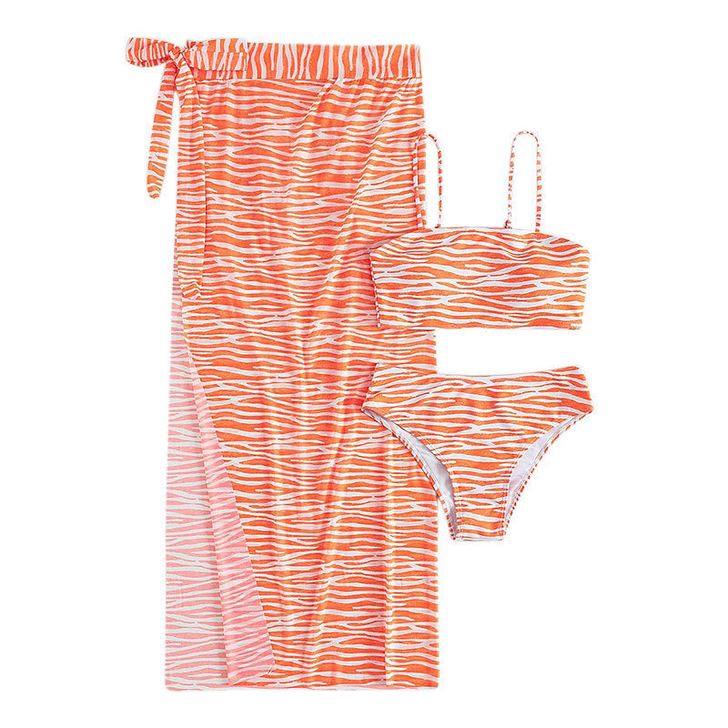 Women's Two-Piece Bikini Set with Trendy Wrap Skirt Mune Fashion