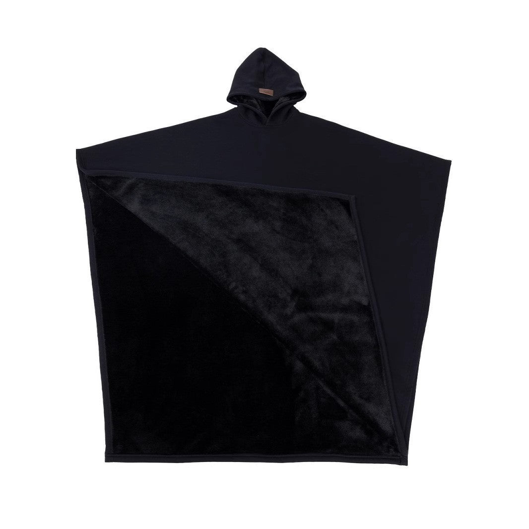 Unisex Hooded Poncho Blanket with Warm Fleece Lining and Oversized Cut Mune Fashion