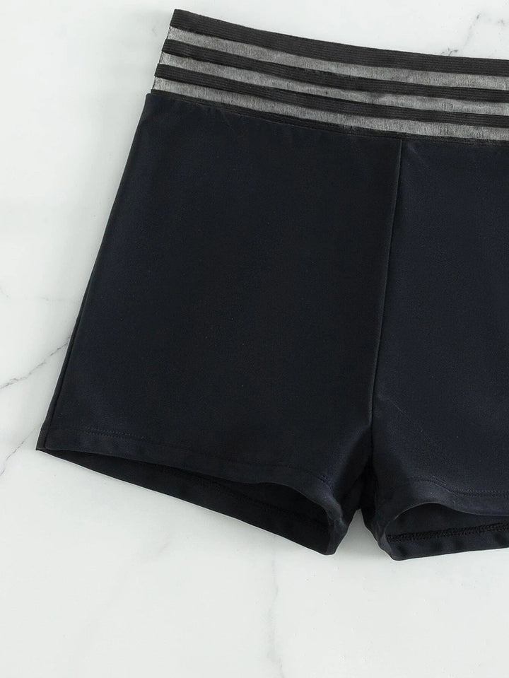 Ladies' Sporty Swimsuit with Mesh Details Mune Fashion