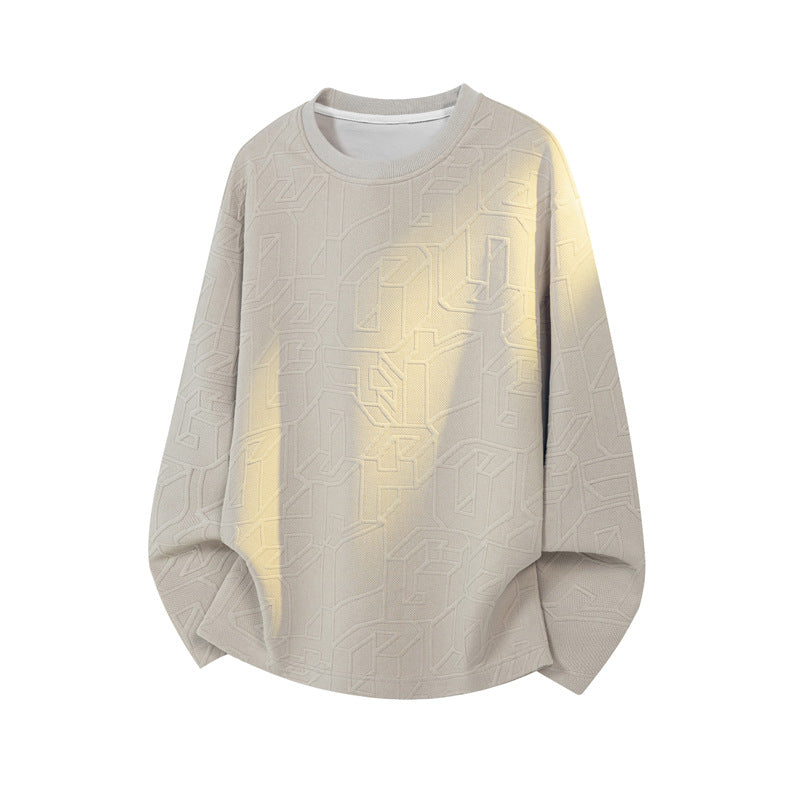 Women's Stylish Sweatshirt with Modern Embossing Mune Fashion