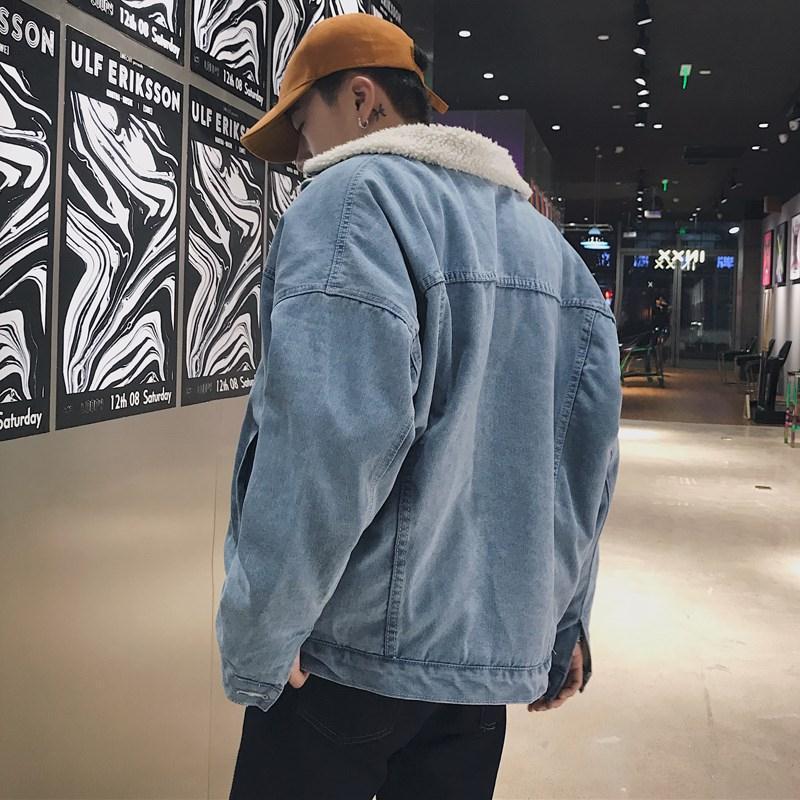 Men's Denim Jacket with Teddy Lining Mune Fashion